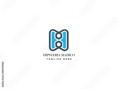 Business modern lettering logo design