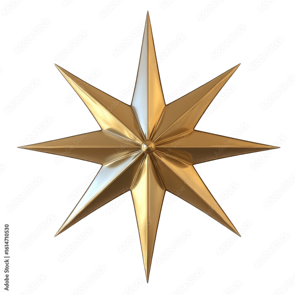 Obraz premium Golden star, intricate design