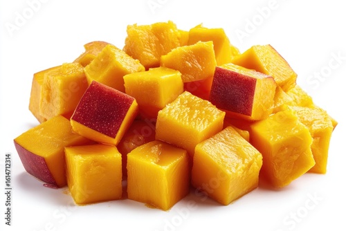 Pile of diced mango