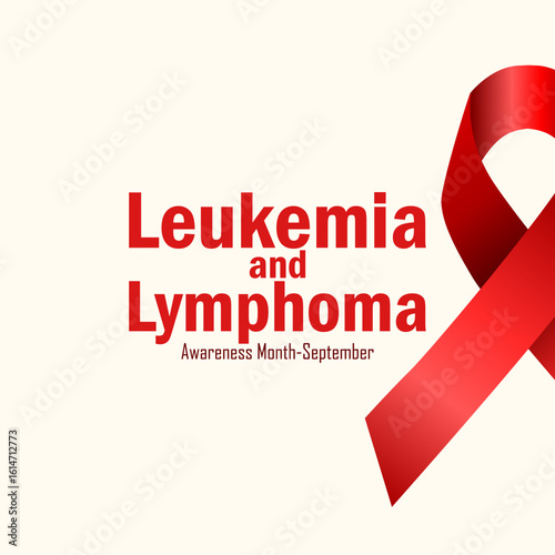 Vector graphic of Leukemia and Lymphoma Awareness Month ideal for Leukemia and Lymphoma Awareness Month celebration.