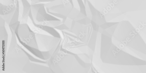White crumpled paper texture. White wrinkled paper texture. White paper texture. White crumpled and top view textures can be used for background of text or any contents.	
