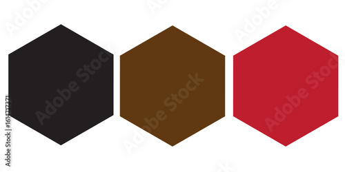 Hexagon icon of vector geometry hexagonal six sided polygon hexagon line. Geometric hexagon shape for graphic design