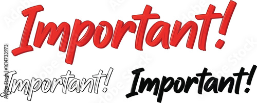Important message alert notice sign attention required urgent information notification graphic design