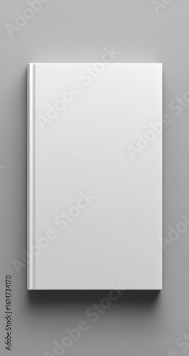 Wallpaper Mural Blank white book cover against gray background Torontodigital.ca