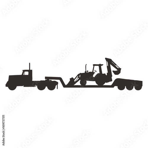 Tractor on Trawl black