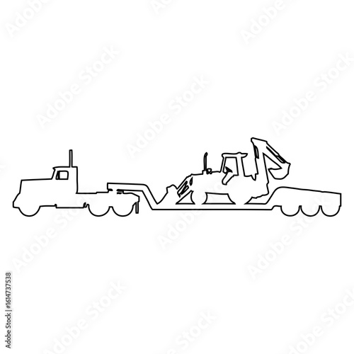 Tractor on Trawl line