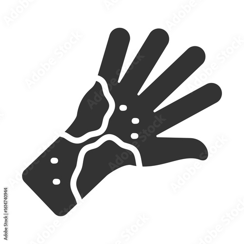 Rash Icon Glyph Style. Vector Illustration Design