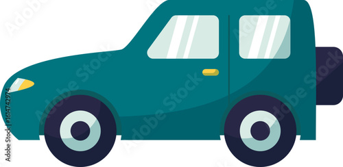 Vector illustration of a modern car key with remote control fob. Automotive security and ignition symbol icon on a white background.