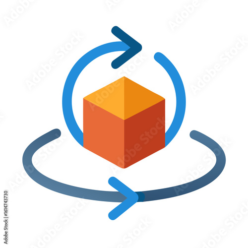 rotate object icon design.
