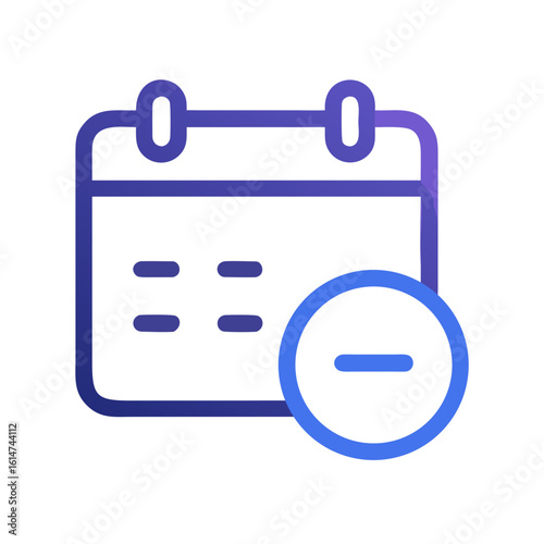 calendar cancelled icon design.