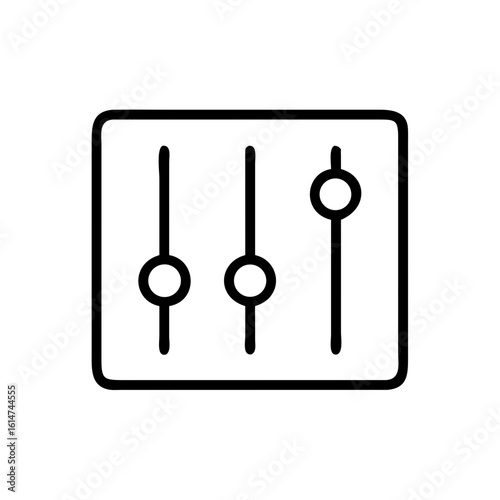 control settings panel icon design.