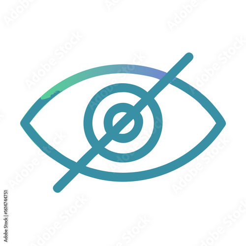 eye off icon design.