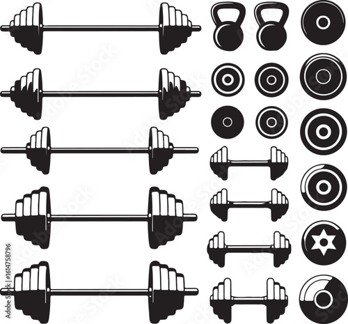 Gym Dumbbell Silhouette Design

Heavy Dumbbell Fitness Vector

Strength Training Dumbbell Icon

Minimalist Gym Dumbbell Illustration

Workout Equipment Dumbbell Artwork