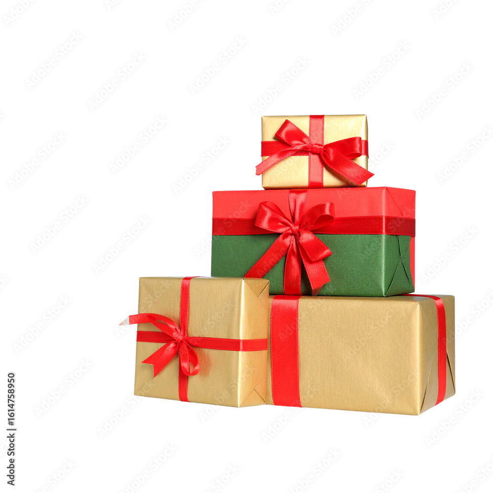 Obraz premium Christmas Gift boxes isolated 