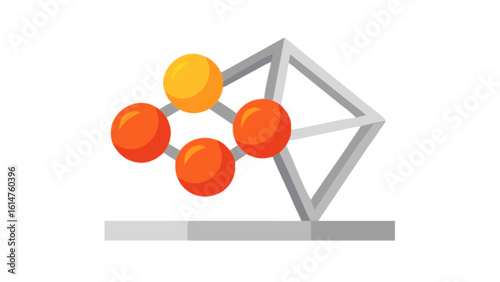 Explore molecule structure model diagram for chemistry science and education learning resources design needs