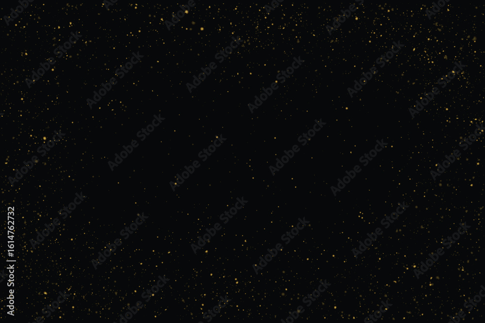 Fototapeta premium Gold glitter vector dust abstract texture illustration frame background design