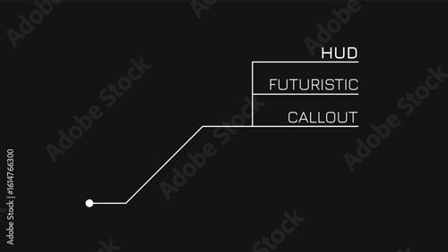 Hud Callout Data Panel For Gaming Stream Overlay