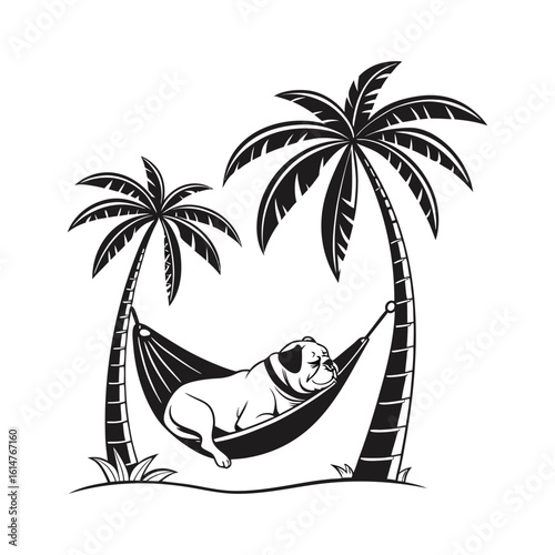 Bulldog dog SVG