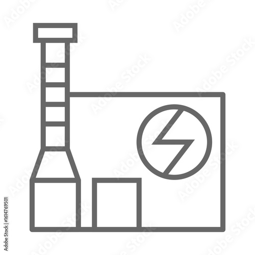 Geothermal Plant icon design