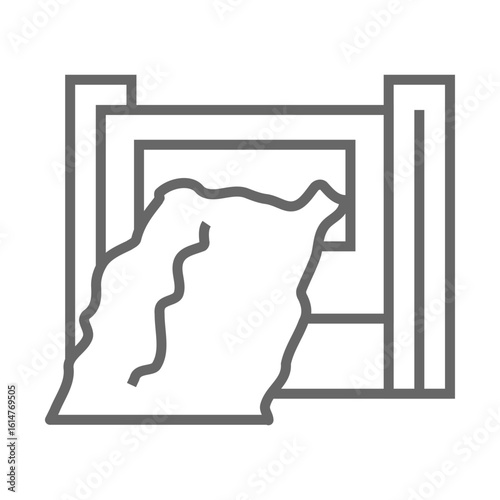Hydroelectric Dam icon design