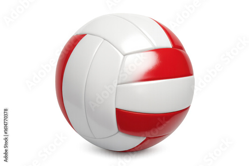 Red and white volleyball ball rotating on transparent background Free Download Red and white volleyball ball rotating on transparent background - GFXLoad