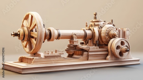 Fototapeta kuchenna spindle wood lathe