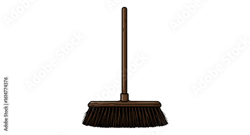 broom isolated on white