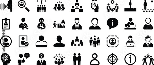 Vector set of kitchen utensil and cutlery silhouettes, perfect as an icon for business or organization management
