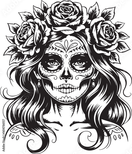 Colorful Mexican Sugar Skull Vector

Day of the Dead Sugar Skull Illustration

Traditional Calavera Sugar Skull Design

Decorative Floral Sugar Skull Artwork

Vintage Día de los Muertos Sugar Skull