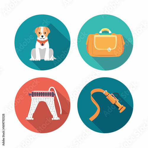 Park Training Tools Icon Set
