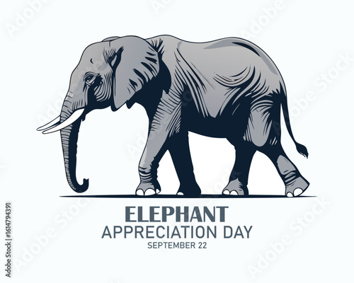 Photography vector graphic of elephant appreciation day good for elephant appreciation day celebration