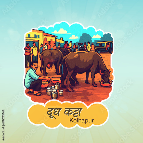 Doodh Katta Kolhapur – Popular Local Milk Corner in India.