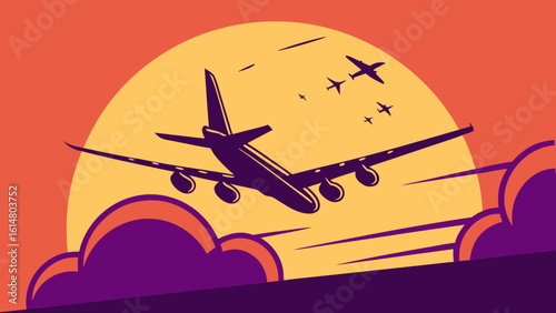 An airplane background