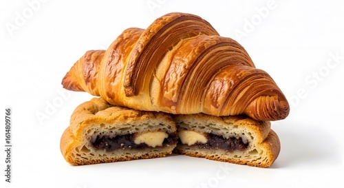 Wallpaper Mural croissant on a white background Torontodigital.ca