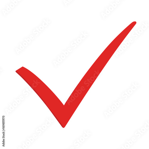 Free Download check mark isolated in White Background, check mark vector, Flat lay vector illustration - GFXLoad