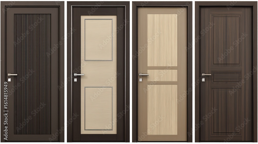 Naklejka premium Modern Interior Doors Collection Contemporary Design Elements