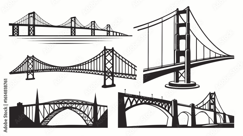 Obraz premium A set of bridges