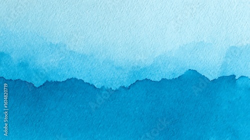 Light blue watercolor wash with smooth gradient and single tone 