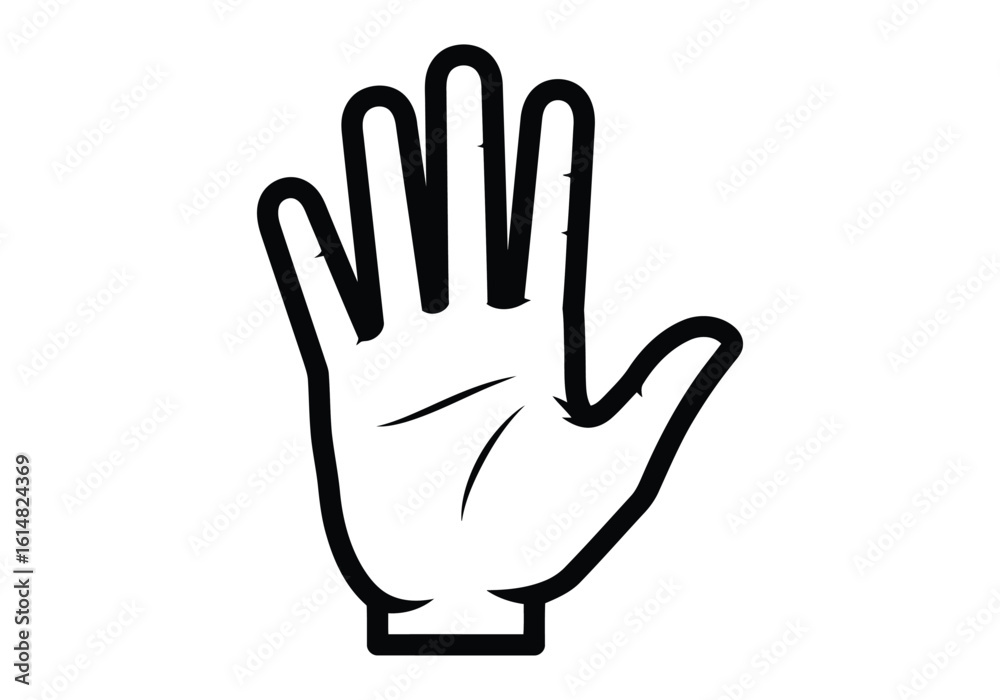 Obraz premium hand vector illustration