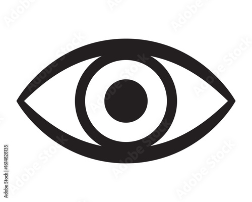 Human eyeball icon. Vision icon. Eye icon.