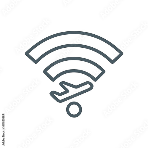 Airport service for traveling Wifi icon transparent background