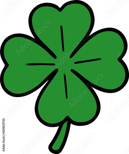 four leaf clover isolated