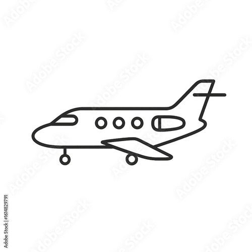 Airport service for travel Private Jet icon transparent background