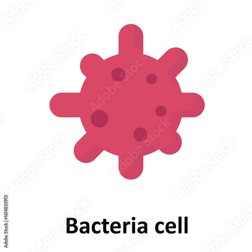Bacteria cell Vector Icon which can easily modify or edit