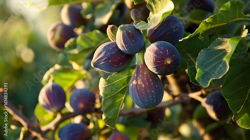 A fig tree filled with ripe figs ready for picking