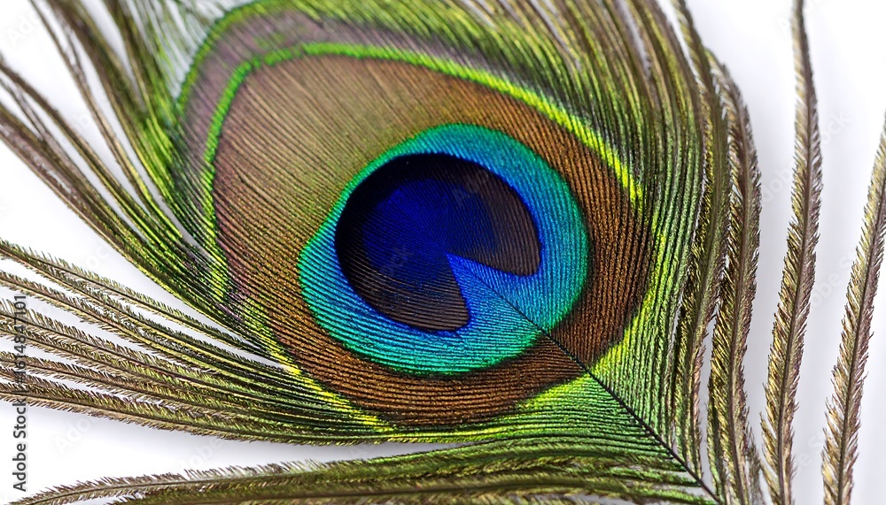 Obraz premium Close-up peacock feather