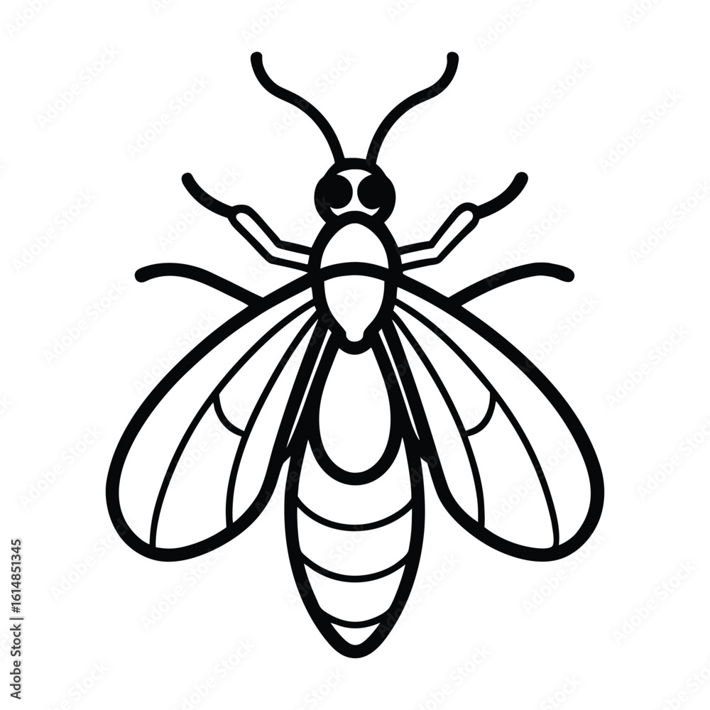 Fototapeta premium vector illustration of a bee