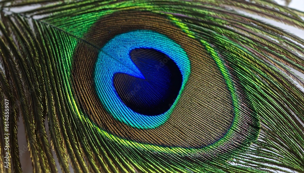 Obraz premium Close-up Peacock Feather