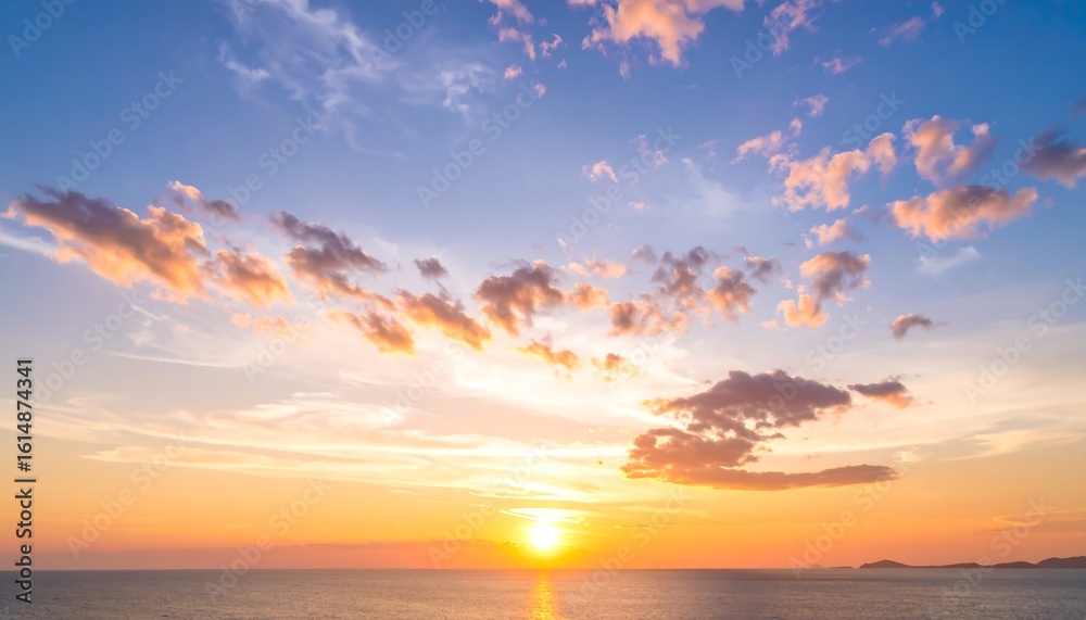 Obraz premium Sunset over the ocean