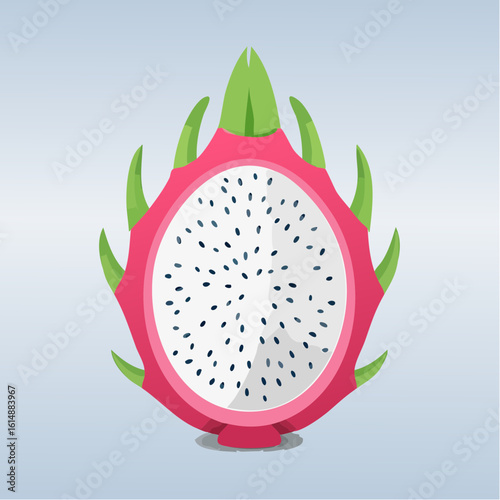 Jolie illustration d'un fruit du dragon